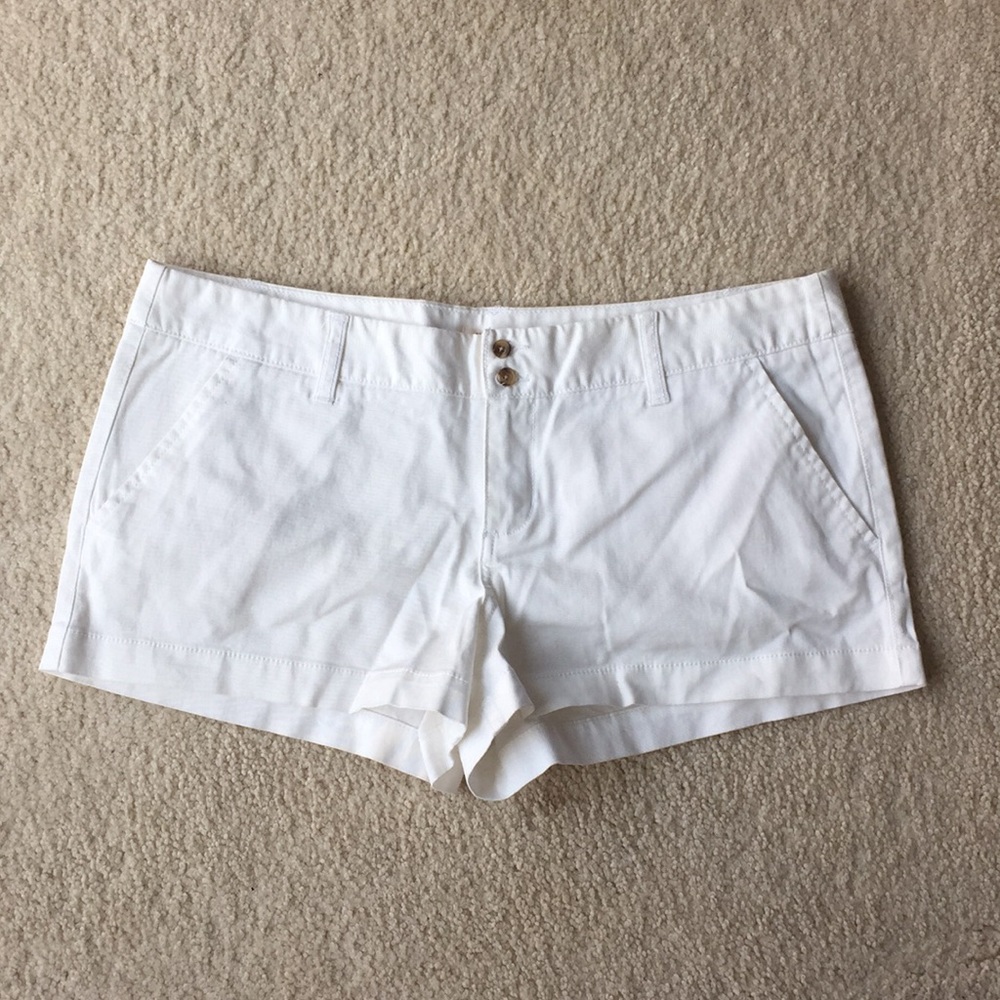 White Jean Shorts